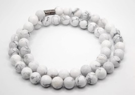 Howlite Necklace - Howlite Crystal Jewelry - Necklaces for Women/Men - B... - £19.57 GBP