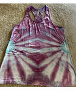 NEW Bella + Canvas Women’s Purple White Blue Ice Tie Dye Tank Top 2XL XXL - $33.61 CAD