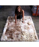 Suri alpaca fur carpet, long-haired fur, 80 x 60 cm/ 2&#39;62 x 1&#39;97 ft - £145.03 GBP