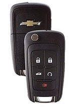 Chevrolet Equinox 2010-2016 5 Buttons Remote Flip Key Premium Quality US... - $261.78 MXN