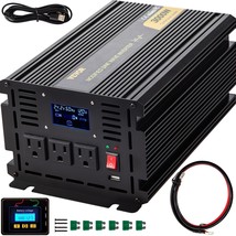 VEVOR Power Inverter, 3000W Modified Sine Wave Inverter, DC 24V to AC 120V Car C - $228.55