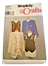 Sewing Pattern Simplicity Crafts 9891 Misses Jackets Vests Embroidery H ... - $12.07