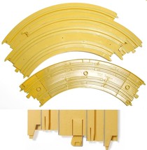 6 TYCO Mattel HO 1/4 9&quot; Curve Track SAND Colored UNUSED connects to 1976 &amp; on - £5.49 GBP