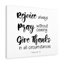  1 Thess 5:16-18 Rejoice Pray Give Thanks Bible Verse Canvas Chr - £60.09 GBP+