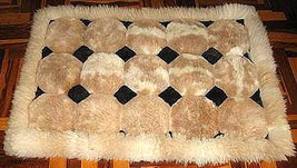 Alpaca fur rug,carpet of  39.3 x 23.6 Inches - $132.00