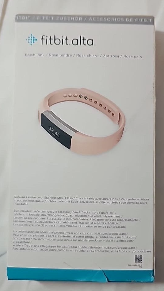 Fitbit Alta Leather Sport Wrist Band Watch Fitness Replacement Blush Pin... - $9.86