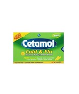 CETAMOL COLD AND FLU DAYTIME ( 20 PKS) ,SORE THROAT RELIEF - FREE SHIPPING - $18.99