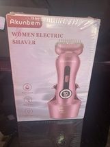 Akunbem Electric Shaver for Women – Rechargeable Wet &amp; Dry Razor - $18.62