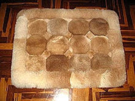 Alpaca fur rug from Peru,carpet 39 x 24 inches - £89.52 GBP