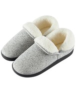 Women&#39;S Knit Bootie Slippers Comfy Warm Plush Memory Foam Shoes for Indo... - €26,12 EUR