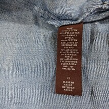 Knox Rose RN#17730 Women’s Blue Full Button Denim Jacket Pleated Buttom Size XS image 4