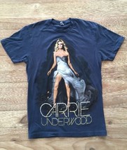 Carrie Underwood Tee Shirt Size Small Blown Away Tour Blue Gray Short Sleeve - £19.18 GBP