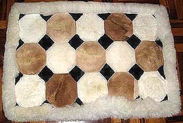 Alpaca fur rug from Peru,carpet of 39 x 23.6 inches - £88.75 GBP