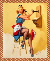 8828.Decoration 18x24 Poster.Home room interior art print.Sexy Pinup retro.Phone - $28.00