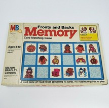 VINTAGE 1980 MEMORY FRONTS AND BACKS MATCHING CARD GAME IN BOX ALMOST CO... - £35.77 GBP