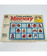 VINTAGE 1980 MEMORY FRONTS AND BACKS MATCHING CARD GAME IN BOX ALMOST CO... - £36.03 GBP