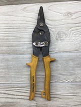 VTG Task Force Aviation Straight Cutting Tin Snips Shears Yellow Grip Sharp - $7.91