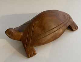 Figurine Turtle Wood Genuine Besmo Wood Hand carved From Kenya - £8.88 GBP