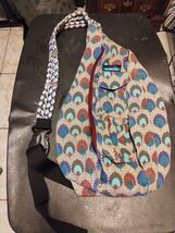 KAVU Rope Sling Crossbody Backpack Bag Forrest Woodland Autumn Leave Gre... - $36.11 CAD