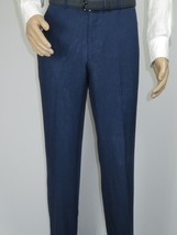 Men's ENZO Linen Spring Summer Suit Light Weight Breathable E58302-2 Navy Blue image 3