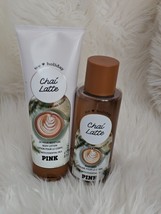 Victoria's Secret PINK Chai Latte 2 Piece Set- Body Mist & Lotion - £41.11 GBP