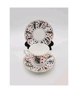 Elizabethan Staffordshire Cut for Coffee trio set made in England - $761.39 MXN