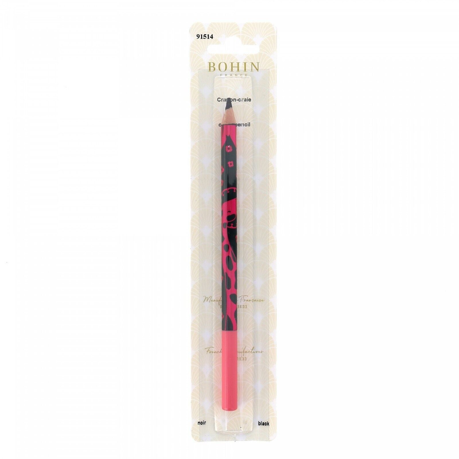Bohin Benjamin&#39;s Journey Dressmaker&#39;s Fabric Marking Pencil Black 91514 - $9.23