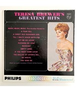 Teresa Brewer&#39;s Greatest Hits Jazz Country Pop 1962 Vinyl Record 33 12&quot; ... - $29.99