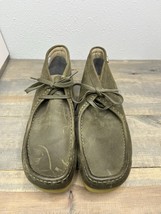 Clarks Originals Wallabee Stinson Hi  15522 Men&#39;s 13 Boots Shoes dark olive - $59.39