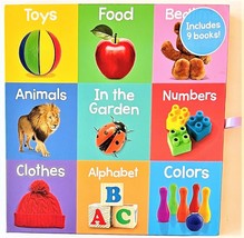 NEW Lot 9 Little Library First Word Chunky Books Baby Toddler Colors Animals ABC - £7.90 GBP
