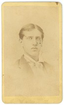 CIRCA 1880&#39;S CDV Featuring Handsome Young Man Pale Eyes A.W. Jordan New York, NY - £8.20 GBP