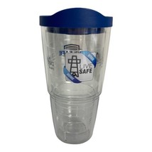 Tervis Made in USA Double Walled Clear Colorful Tabletop Insulated Tumbler LOGO - £14.30 GBP