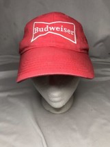 Vintage Bud Budweiser Trucker Hat Snap Back Red - £10.08 GBP