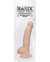 Basix Rubber Works 9&quot; Suction Cup Dong - Flesh - £31.59 GBP