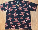 NWT Lukskul Plaid Skull Jolly Roger Black Graphic T-Shirt Size 2XL Luck ... - £19.78 GBP