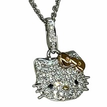 2.00Ct Simulated Diamond Hello kitty Pendant Christmas 14k White Gold Plated - £51.20 GBP