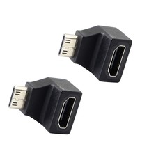 Mini Hdmi Adapter,Right Angle 90 Degree Mini Hdmi To Standard Hdmi Conne... - £13.47 GBP