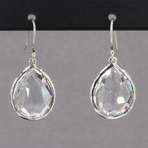 Ippolita Sterling Silver Rock Candy Faceted Quartz Teardrop Dangle Earrings - £112.73 GBP