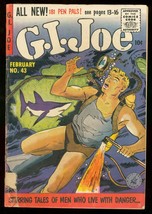 G.I. JOE #43 ZIFF DAVIS 1956 SHARK COVER WAR ISSUE G/VG - £34.17 GBP
