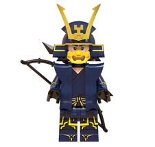 Samurai Warrior Blue Archer Building Minifigures - $4.10