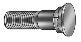 Plow Bolt,Plain,3/4-10X2,Gr 8,Pk10 - £23.08 GBP