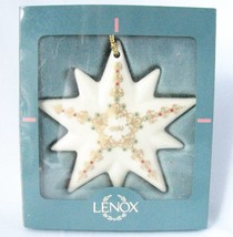 Vintage Lenox China Christmas Ornament  1994 Star - £28.77 GBP