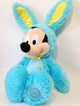 Disney Mickey Mouse Scented Plush in Blue Easter Bunny Rabbit Teal Costu... - £31.59 GBP