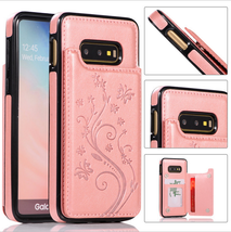 Leather wallet FLIP MAGNETIC BACK cover Case For Samsung S20 ultra+ Note 10 S9 7 - £42.48 GBP