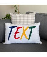 Customize Punch needle pillow cover, Nursry pillow, decorative pillow - £18.04 GBP