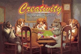 Creativity: Trumps Intelligence 20 x 30 Poster - £20.76 GBP