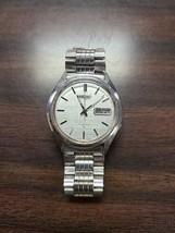 Men&#39;s 1990 AUTOMATIC Watch SEIKO 7009-8599-P Original Band Runs Silver T... - £73.09 GBP