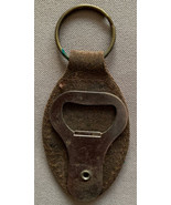 Bull Durham Cigarettes Leather Key Chain with Metal Bottle Opener Attached - £3.16 GBP