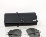 Brand New Authentic Mont Blanc Sunglasses MB 0218 001 53mm Frame 0218 - $197.99