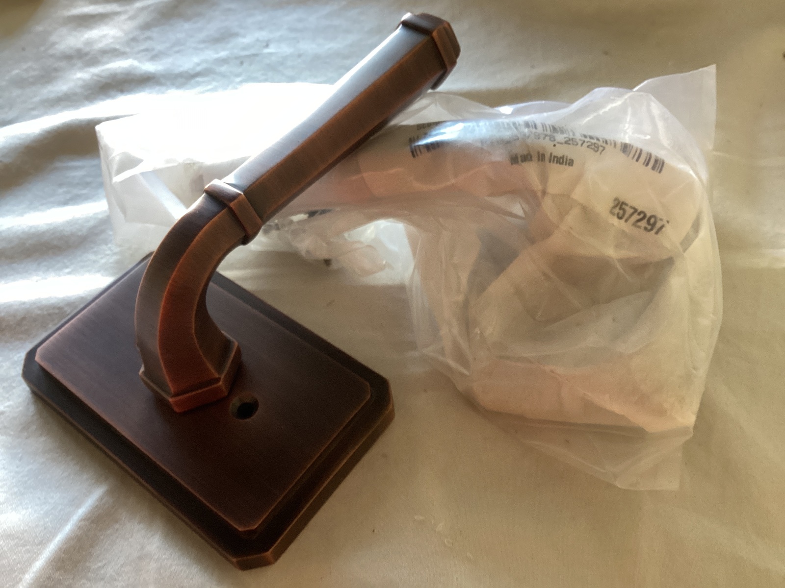 Signature Hardware 479330 Matteen Lt-Handed Dummy Door Lever Set -Oil Ru... - $39.90